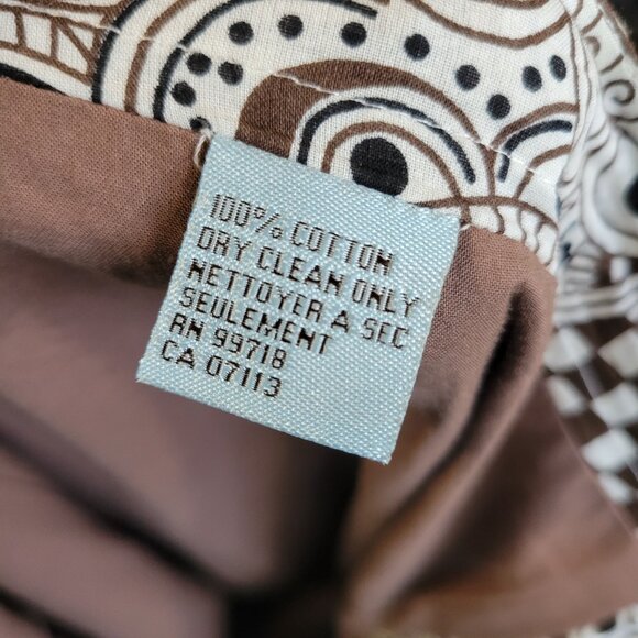 Super cool ATW Claude brown 100% Funky Wide Leg Graphic Pants - Picture 3 of 7